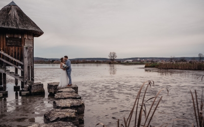 Julia und Nico – bezauberndes Winter After Wedding Shooting im fränkischen Seenland