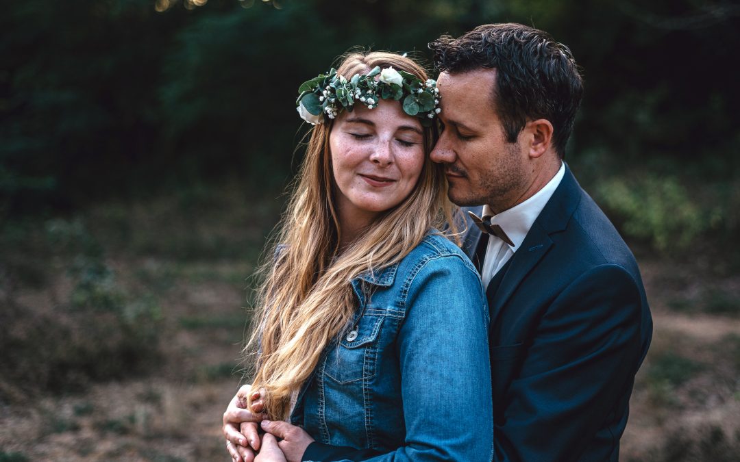 Nadine und Basti – ein traumhaftes After Wedding Shooting in der Heide in Mittelfranken